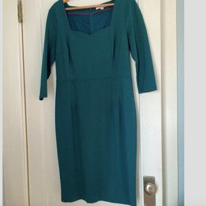 Boden Dress Teal Size 10 Like new